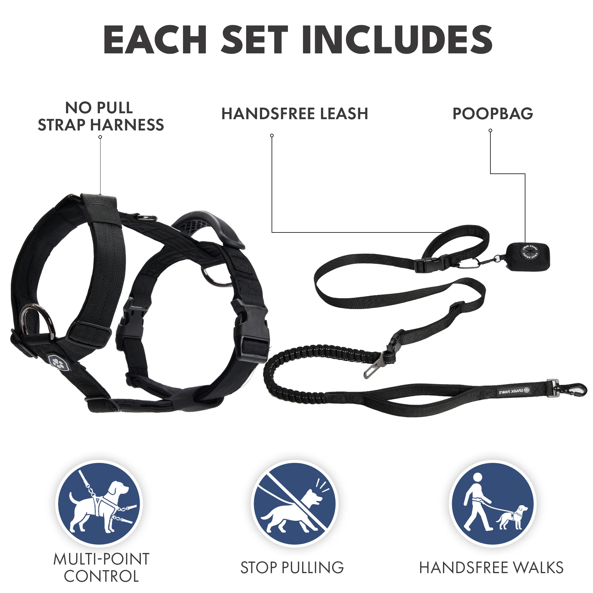 Comfort Control No-Pull Dog Harness and Multipurpose Leash Sets - Image 27