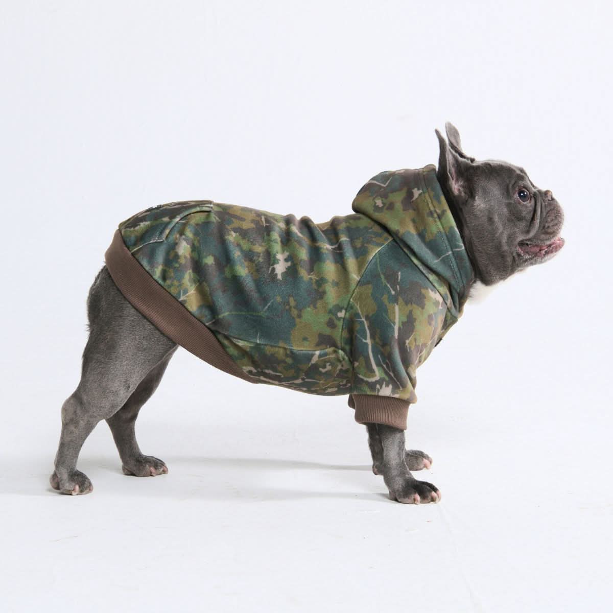 Concrete Wood Dog Hoodie - Moss - Image 4