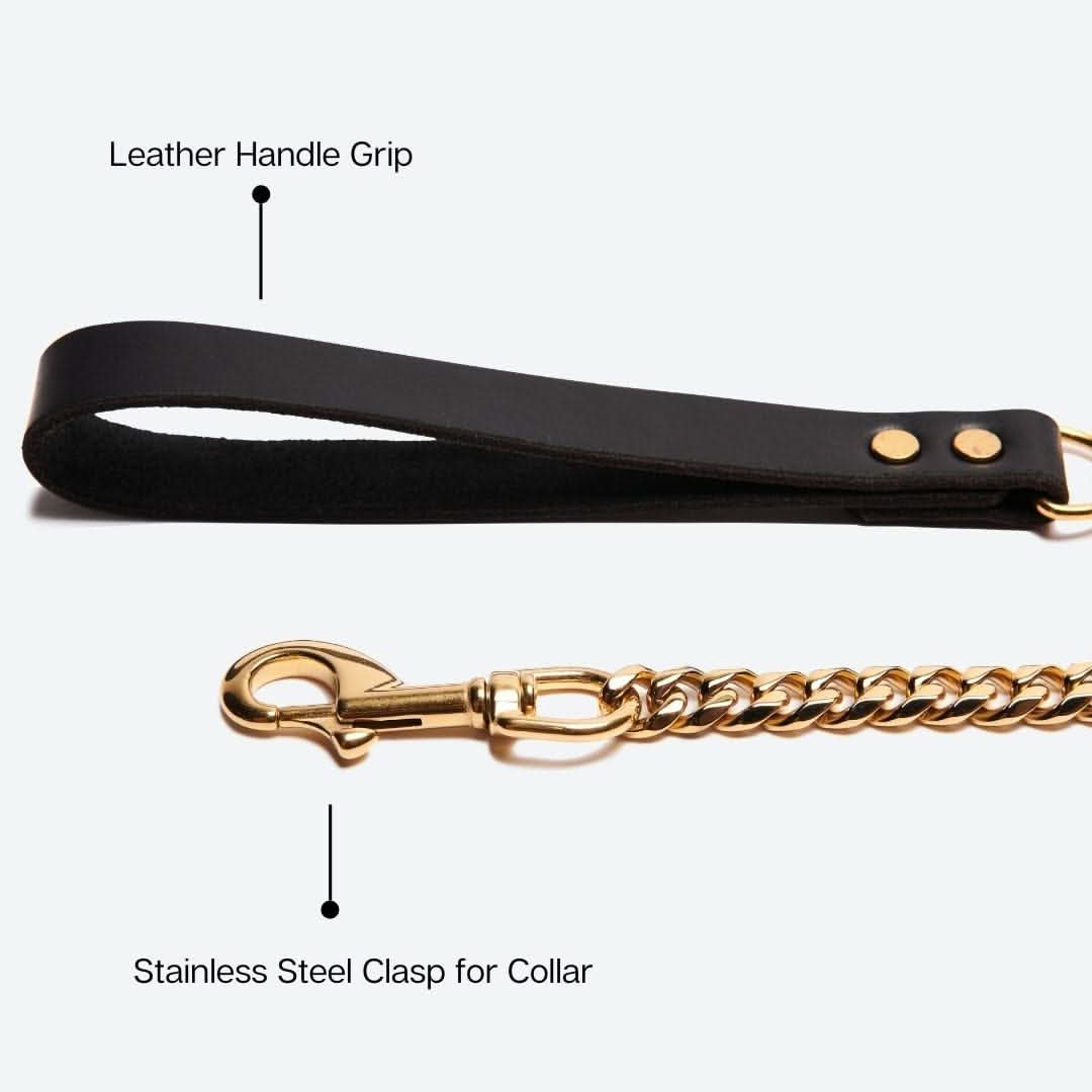 Cuban Link Gold Dog Leash - Image 4