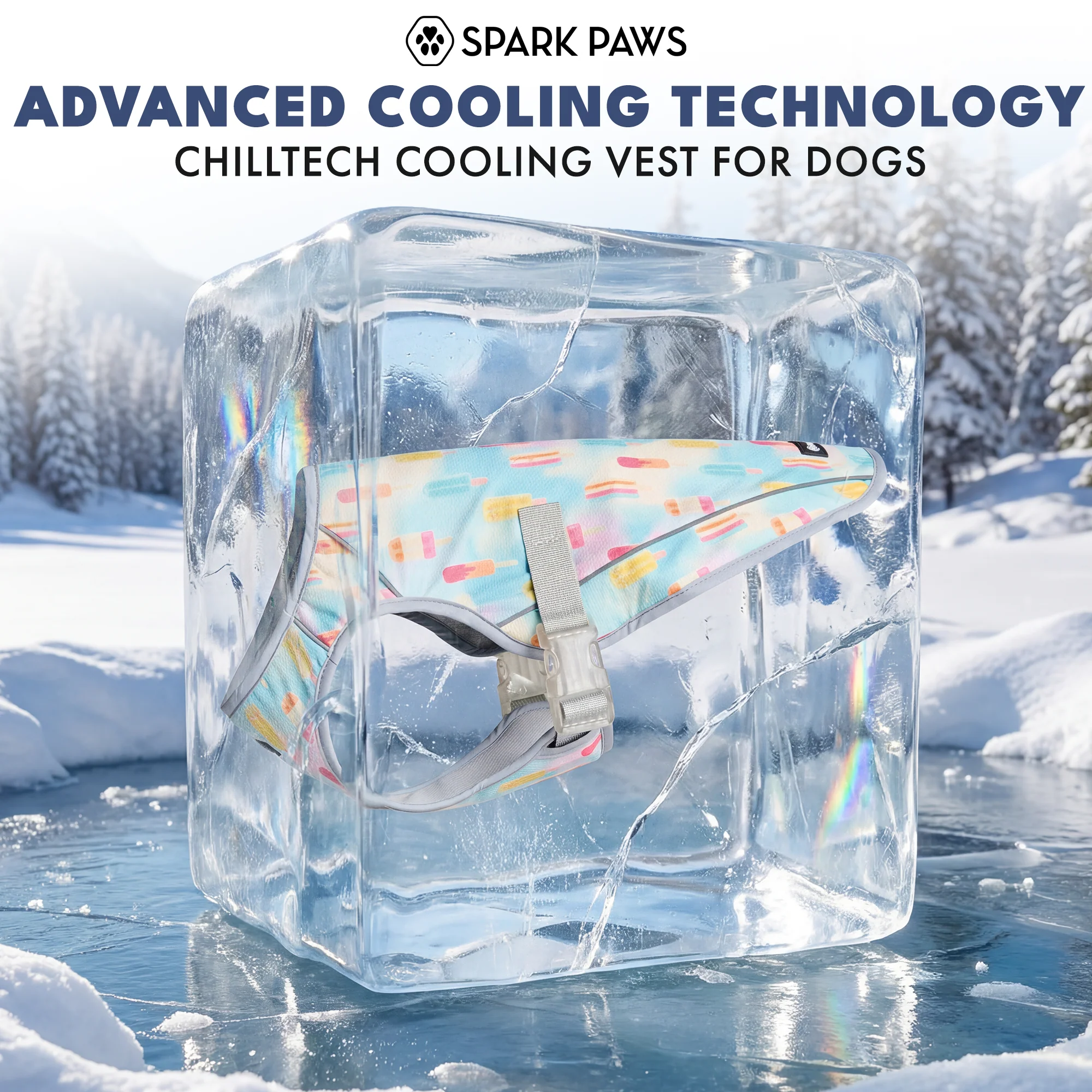 Dog Cooling Vest - Popsicles - Image 11