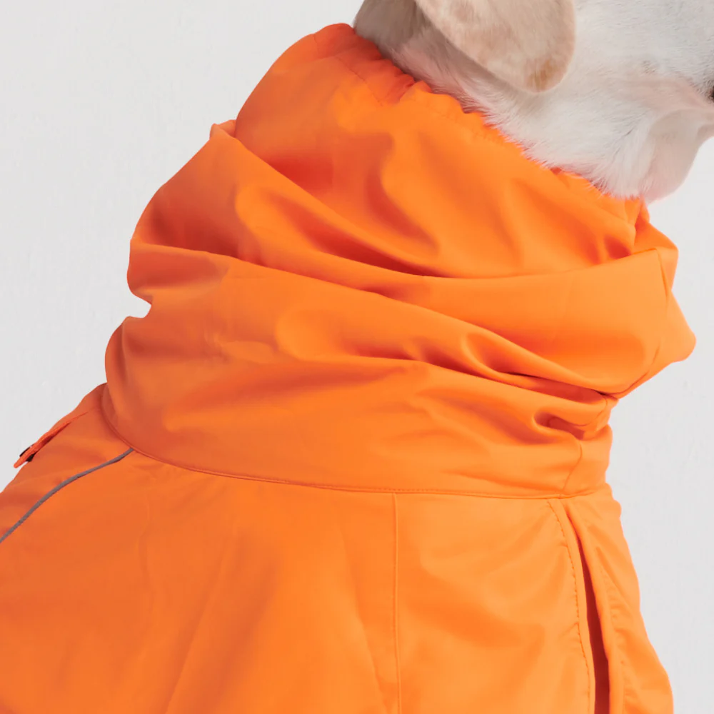 Breatheshield™ Dog Raincoat - Neon Orange - Image 9