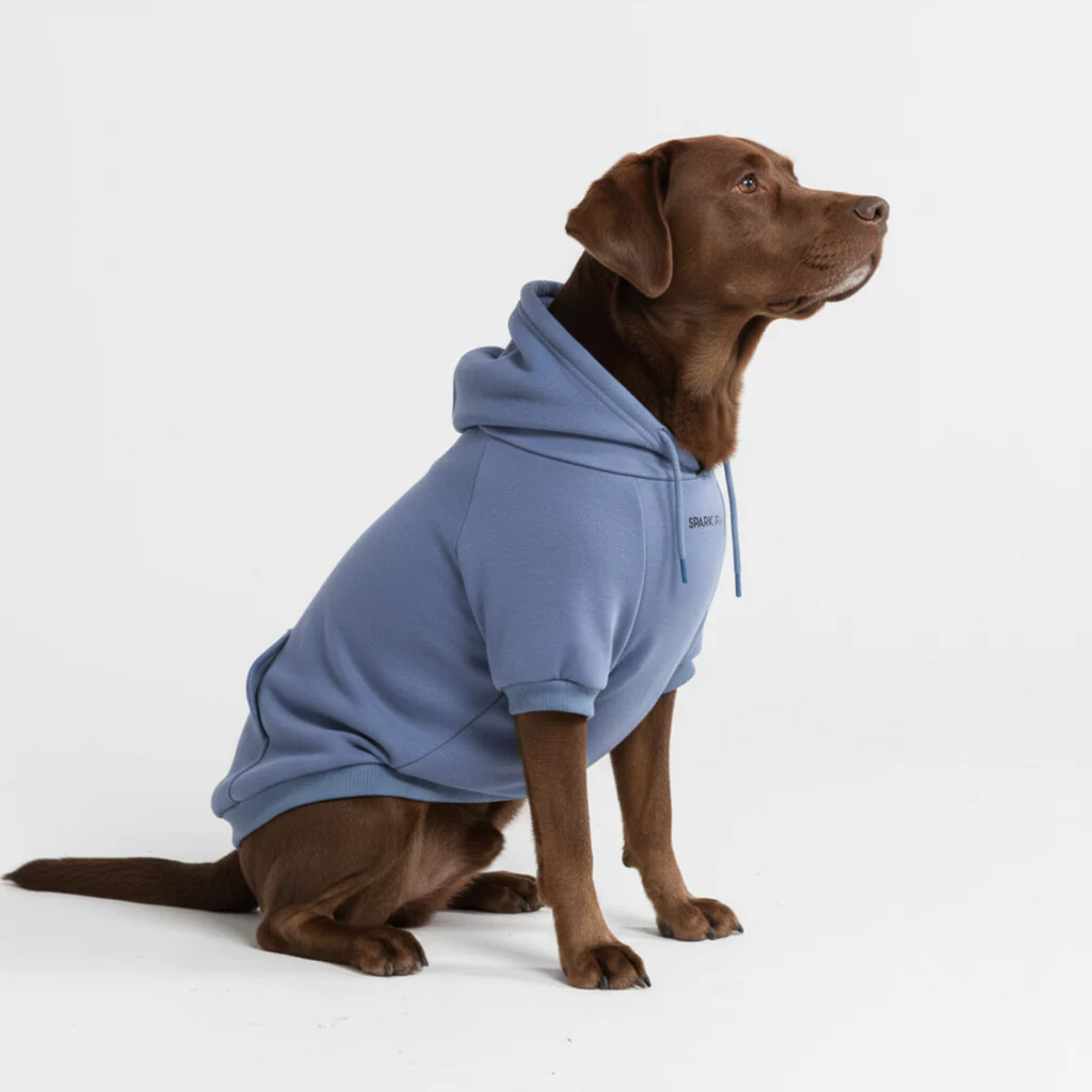 Essential Dog Hoodie - Slate Blue - Image 5