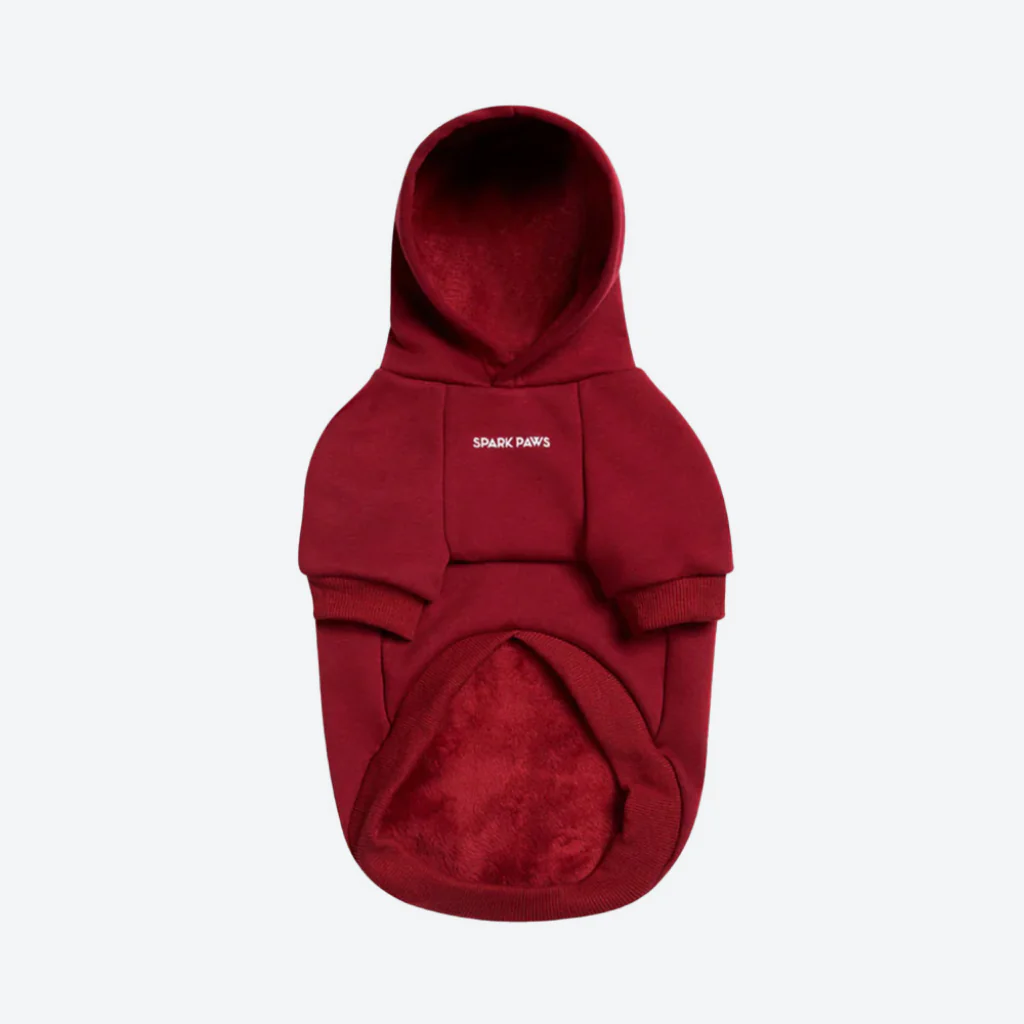 Essential Dog Hoodie - Burgundy - Image 8