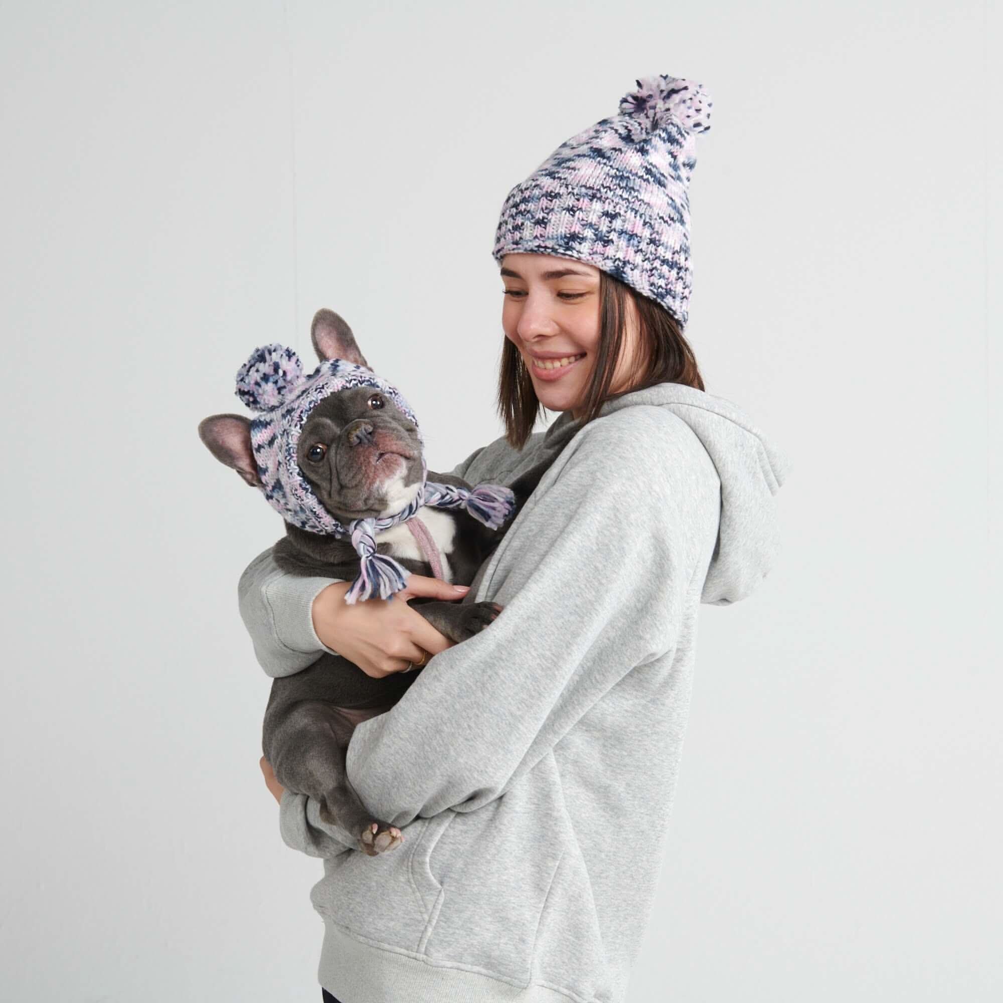 Knit Matching Human Pom Hats - Image 9