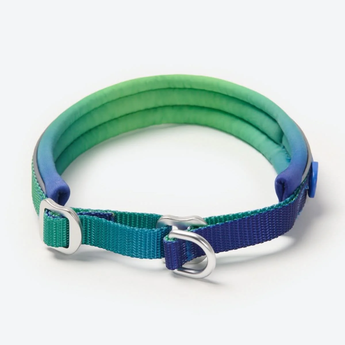 Cushioned Martingale Collar - Lime Wave - Image 2