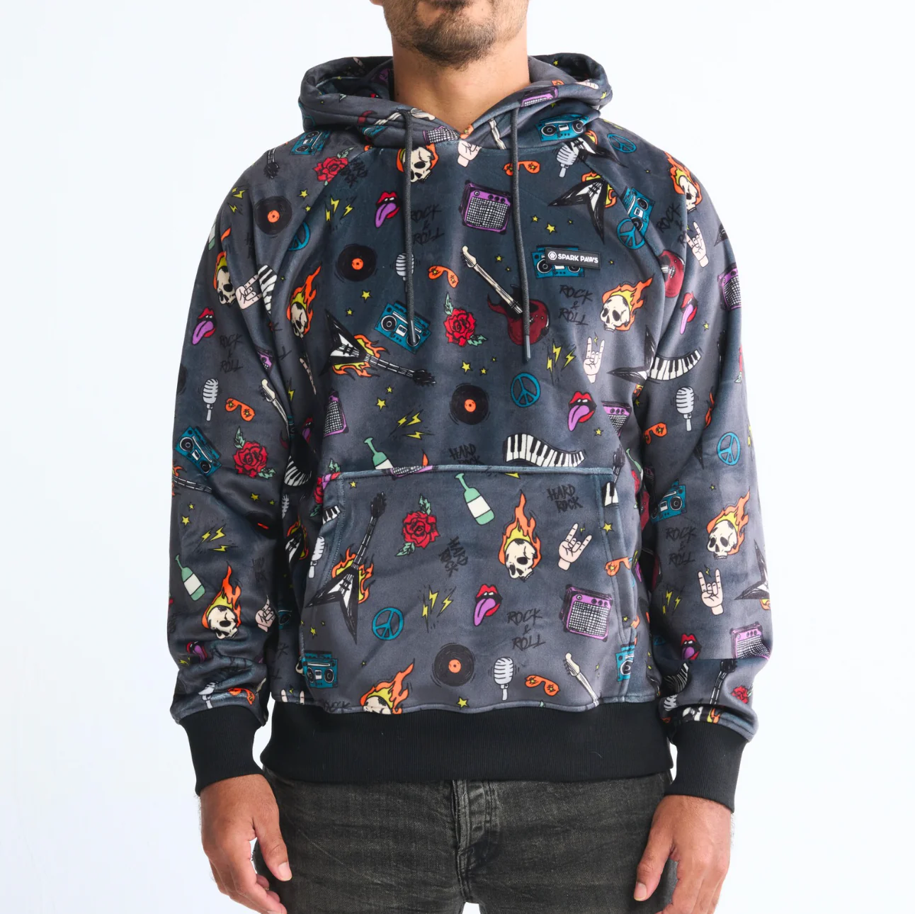 Rock and Roll Human Hoodie - Image 2