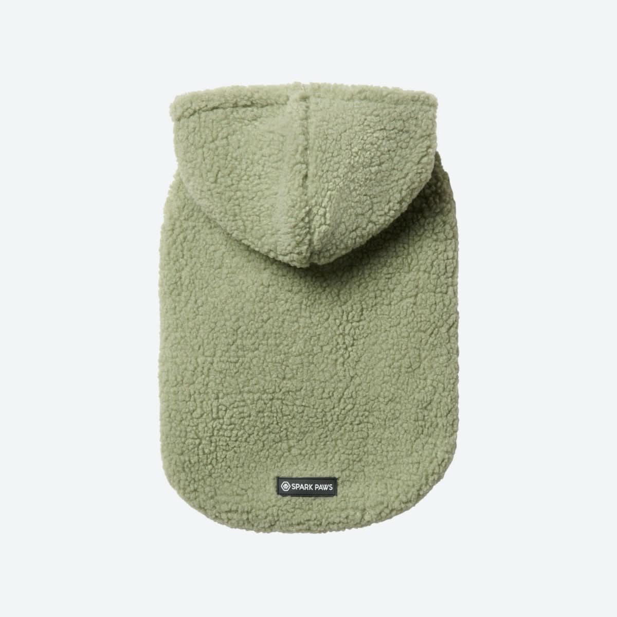 Teddy Sherpa Dog Jacket - Light Green - Image 4
