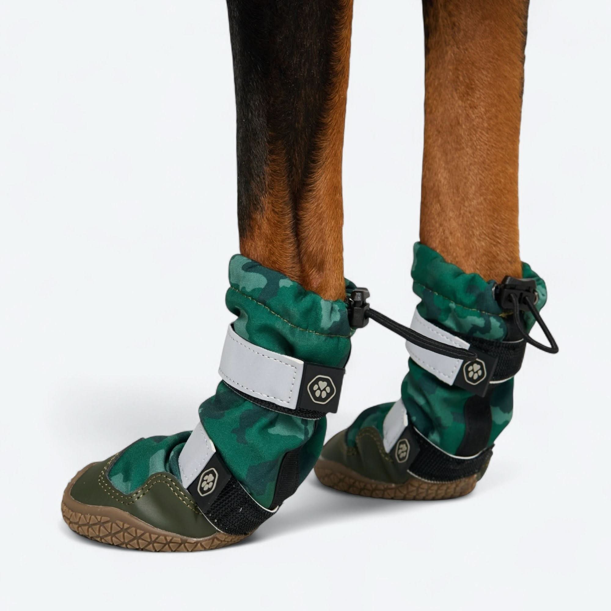 Dog Rainboots, Waterproof Dog Shoes - Green Camo - Image 3