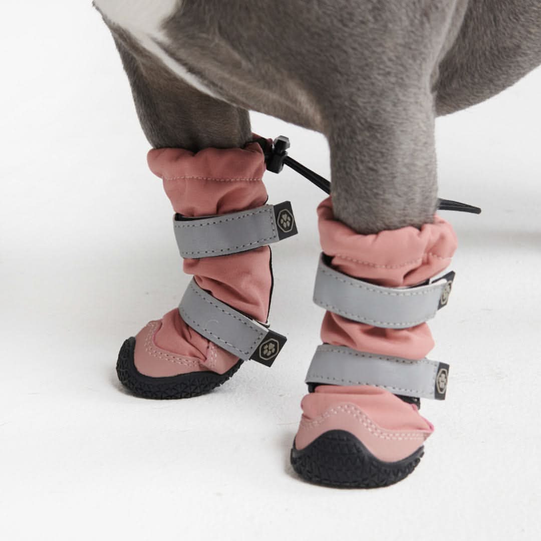 Dog Rainboots, Waterproof Dog Shoes - Pink - Image 5